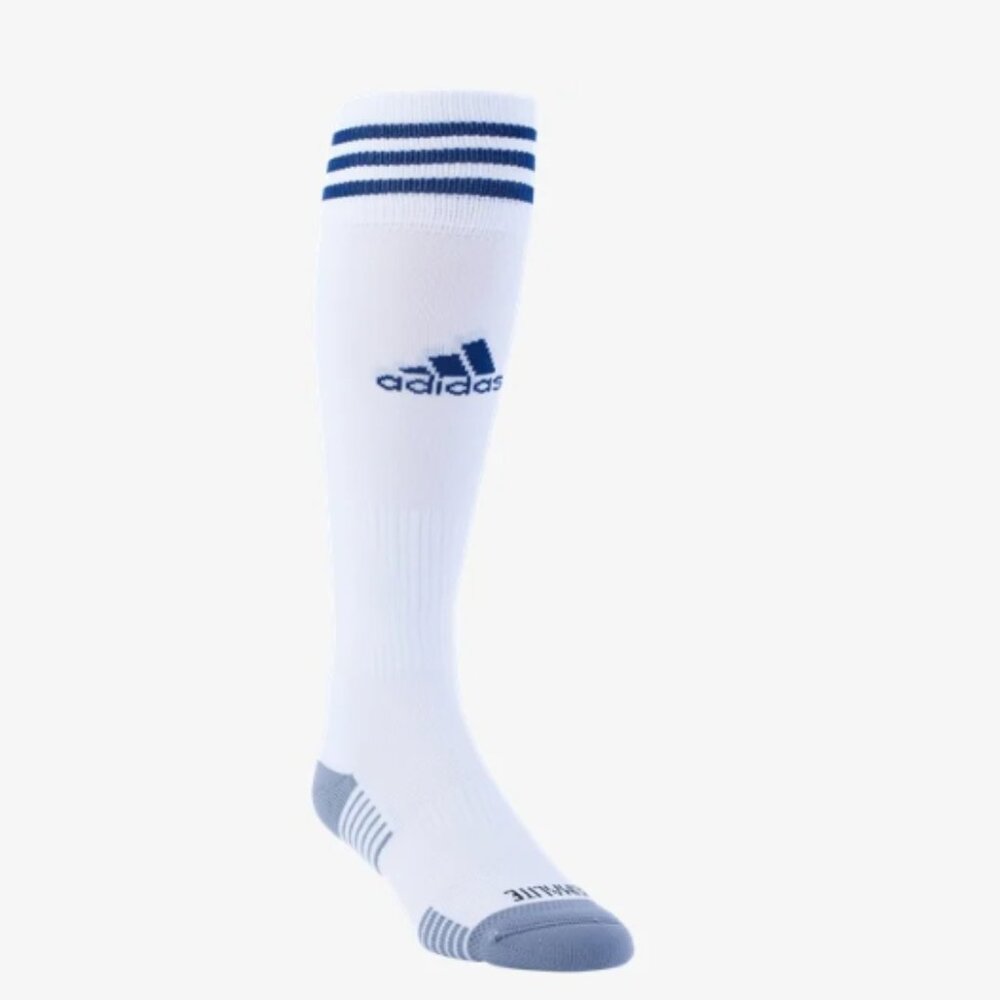 Adidas Copa Zone Cushion IV Soccer Socks - White/Navy- Size L - New